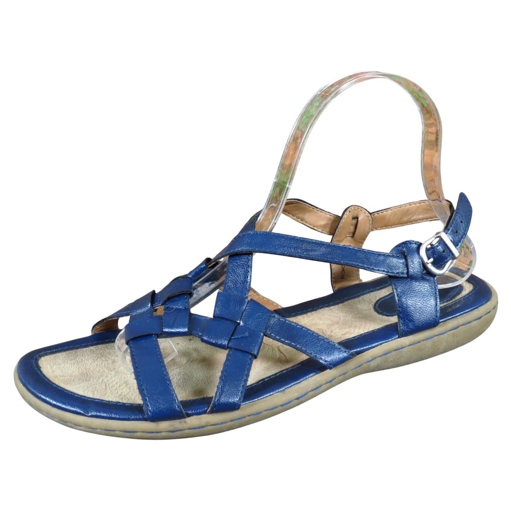 b.o.c. Kasia Women Sandal Size 9 Casual Comfort Strappy Blue Synthetic